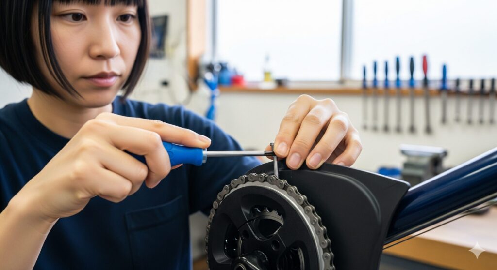 クロスバイクからのカバーの外し方