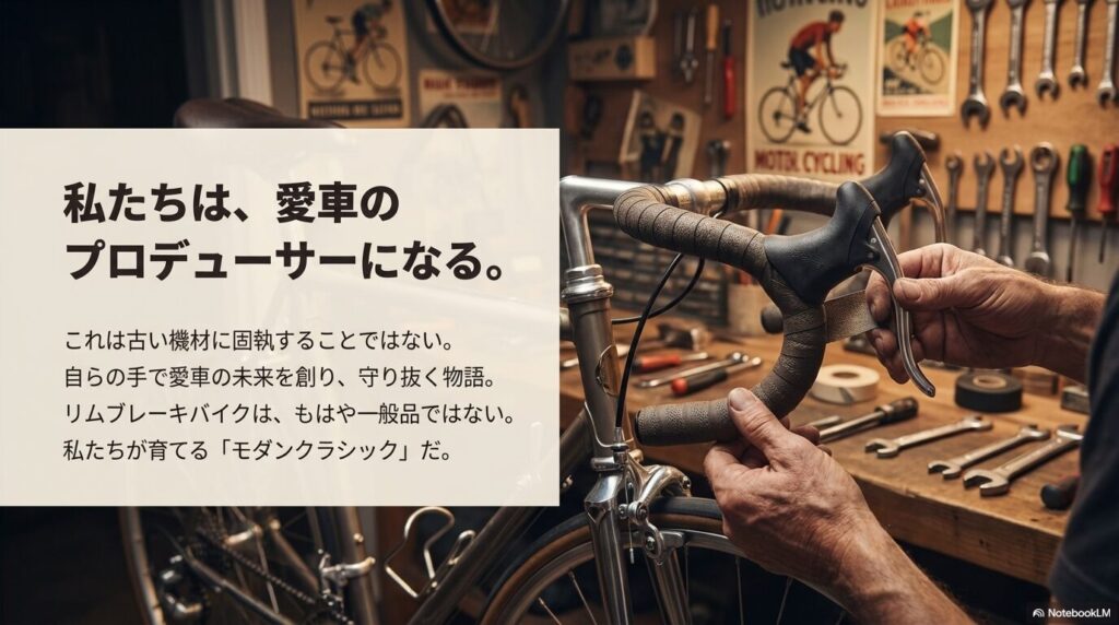 愛車を育てるプロデューサーとしてのマインドセットを伝えるメッセージ画像